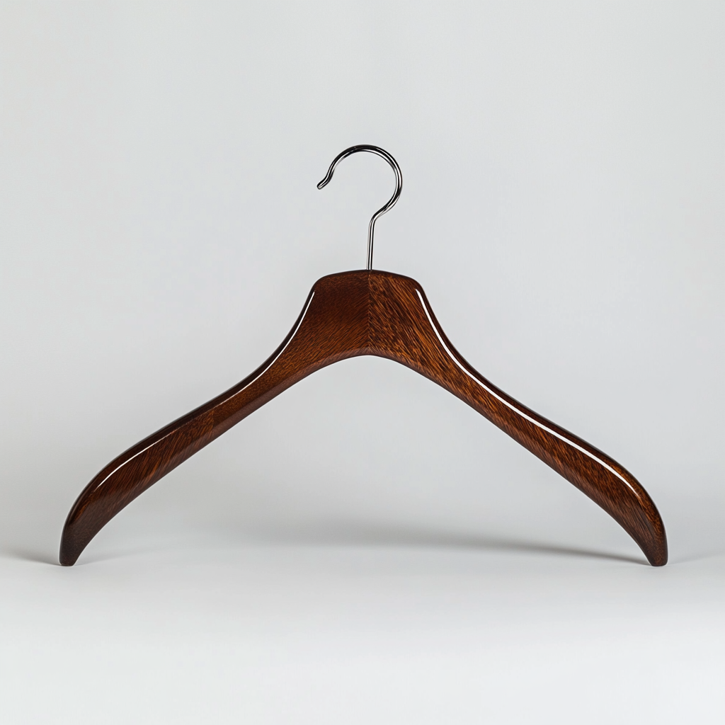 Glpwc Heavy-Duty Wooden Hangers - Solid & Durable Coat Hangers with Swivel Hook - Ideal for Suits, Jackets & Coats - Elegant Home Organization